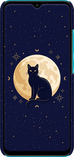 3D пластиковий матовий чехол Cute Cat Celestial/Witchy для Xiaomi Redmi 9A - 6787m-2034 изображение 