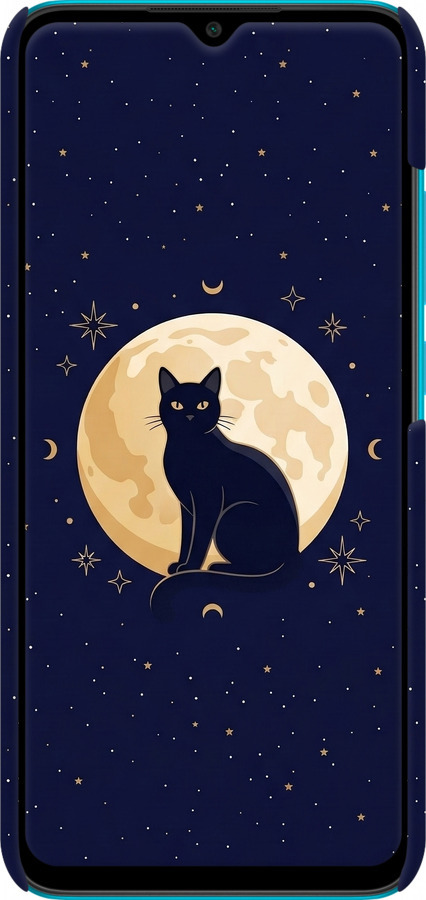 3D пластиковий матовий чехол Cute Cat Celestial/Witchy для Xiaomi Redmi 9A - 6787m-2034 изображение 