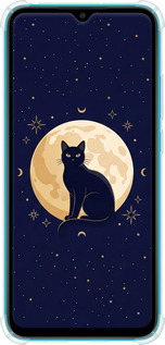 Силикон с усиленными углами чехол Cute Cat Celestial/Witchy для Xiaomi Redmi 9A - 6787sp-2034 изображение 