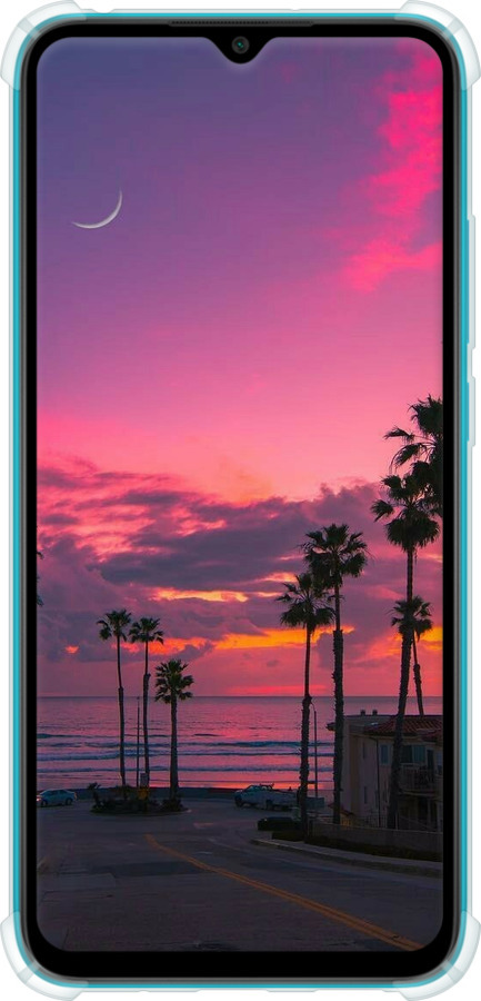Силикон с усиленными углами чехол Пальмы для Xiaomi Redmi 9A - 5873sp-2034 изображение 
