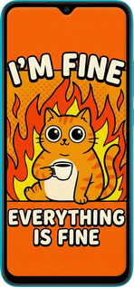 Силиконовый чехол Funny Cat для Xiaomi Redmi 9A - 6786u-2034 изображение 