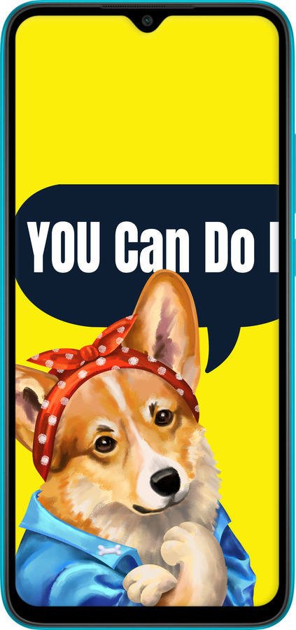 Силіконовий чехол чехол с корги You Can Do It для Xiaomi Redmi 9A - 6184u-2034 изображение 