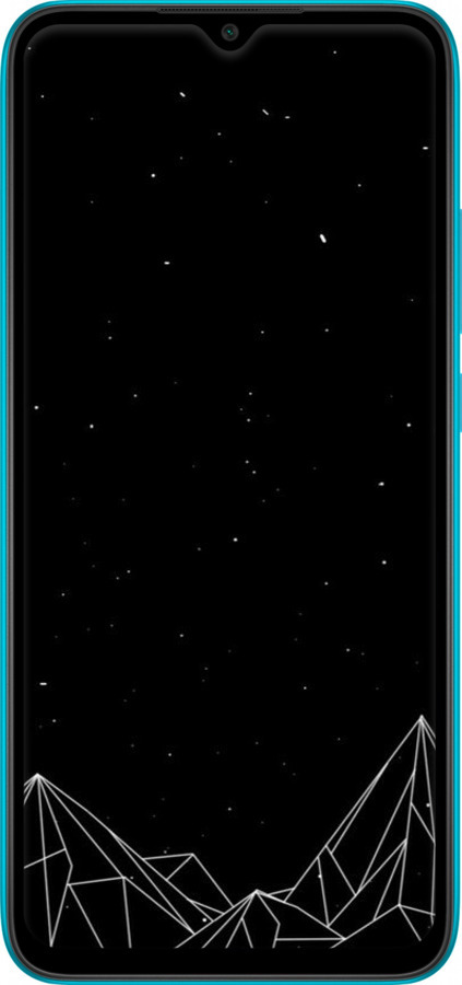 Силиконовый чехол Черно белые абстрактные горы для Xiaomi Redmi 9A - 6437u-2034 изображение 