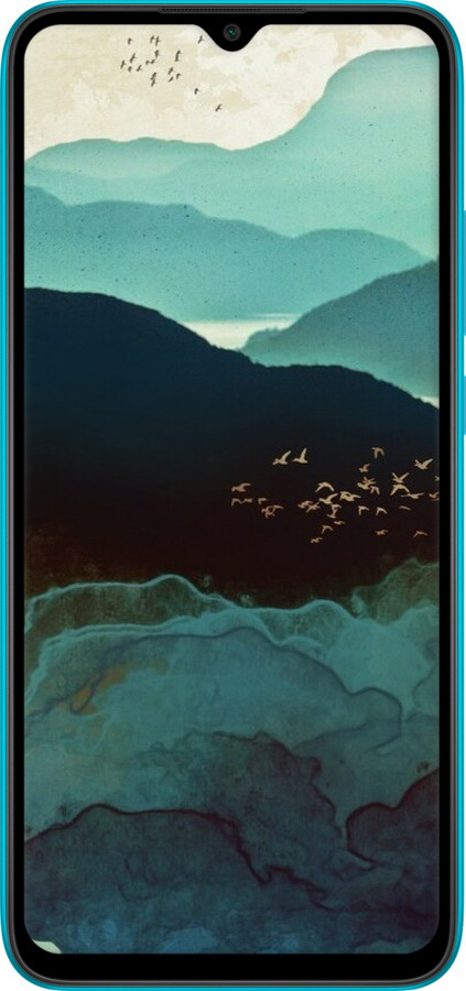 Силиконовый чехол С изображением гор Индиго для Xiaomi Redmi 9A - 6484u-2034 изображение 