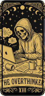 3D пластиковий матовий чехол The Overthinker для Xiaomi Redmi 9C - 6774m-2035 изображение 