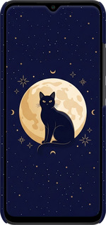 3D пластиковый матовый чехол Cute Cat Celestial/Witchy для Xiaomi Redmi 9C - 6787m-2035 изображение 