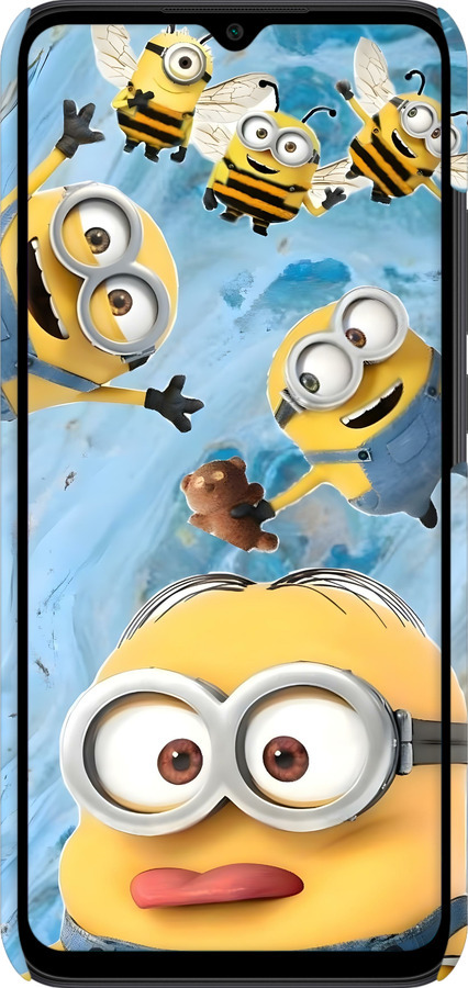 3D пластиковый матовый чехол Миньоны для Xiaomi Redmi 9C - 6386m-2035 изображение 