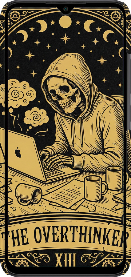 3D пластиковий матовий чехол The Overthinker для Xiaomi Redmi 9C - 6774m-2035 изображение 