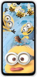 Силикон с усиленными углами чехол Миньоны для Xiaomi Redmi 9C - 6386sp-2035 изображение 