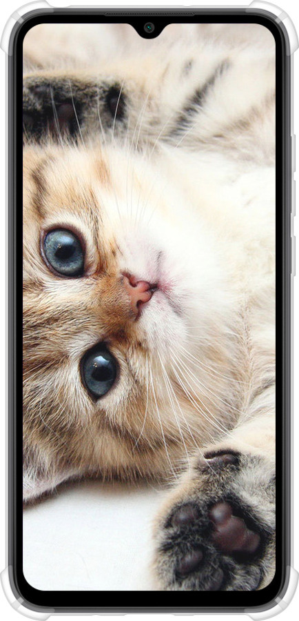 Силіконовий протиударний с посиленими кутами чехол Котик для Xiaomi Redmi 9C - 6024sp-2035 изображение 