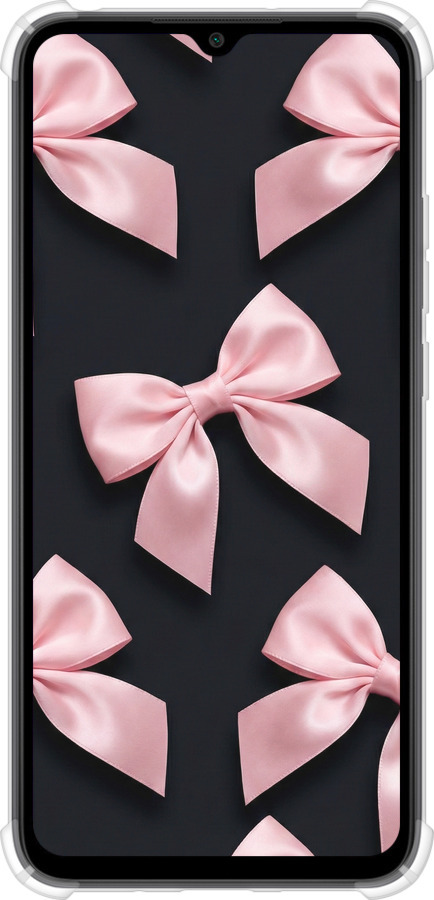 Силикон с усиленными углами чехол Coquette Ribbons Dark Coquette для Xiaomi Redmi 9C - 6767sp-2035 изображение 