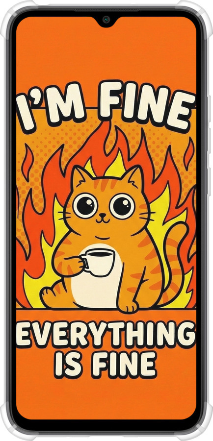 Силіконовий протиударний с посиленими кутами чехол Funny Cat для Xiaomi Redmi 9C - 6786sp-2035 изображение 