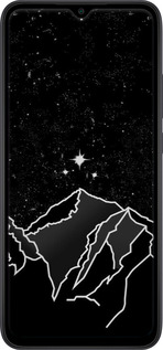 Силиконовый чехол Минималистический горный пейзаж для Xiaomi Redmi 9C - 6438u-2035 изображение 