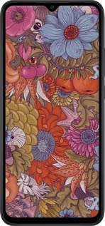 Силиконовый чехол Абстрактные цветы для Xiaomi Redmi 9C - 6526u-2035 изображение 