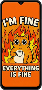 2D пластиковый чехол Funny Cat для Xiaomi Redmi 9C - 6786t-2035 изображение 