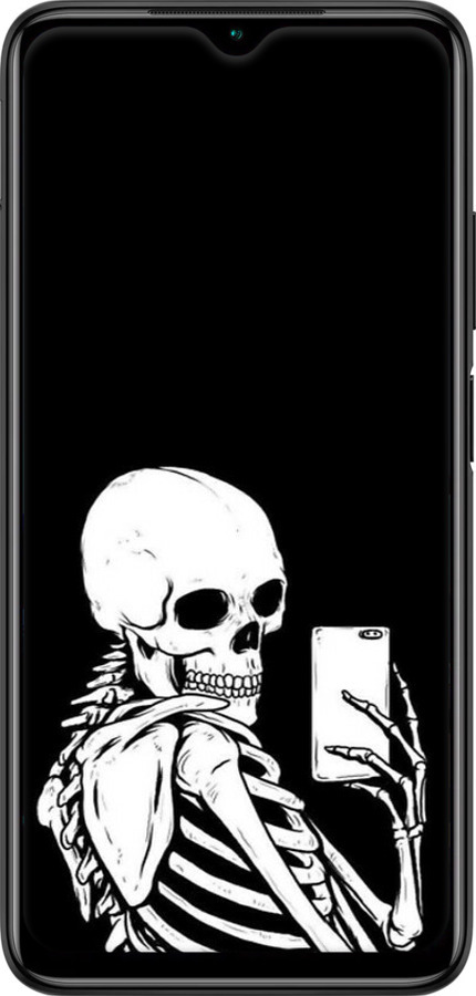 TPU чехол Скелет делает Selfie для Xiaomi Redmi 9T - 6535b-2257 изображение 