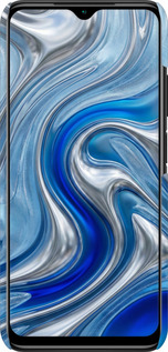 3D пластиковий матовий чехол Liquid Chrome для Xiaomi Redmi 9T - 6781m-2257 изображение 