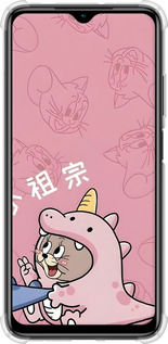 Силикон с усиленными углами чехол Том и джерри 2 для Xiaomi Redmi 9T - 6359sp-2257 изображение 