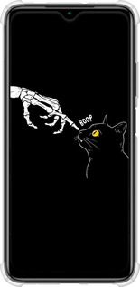 Силикон с усиленными углами чехол Кошка для Xiaomi Redmi 9T - 6505sp-2257 изображение 