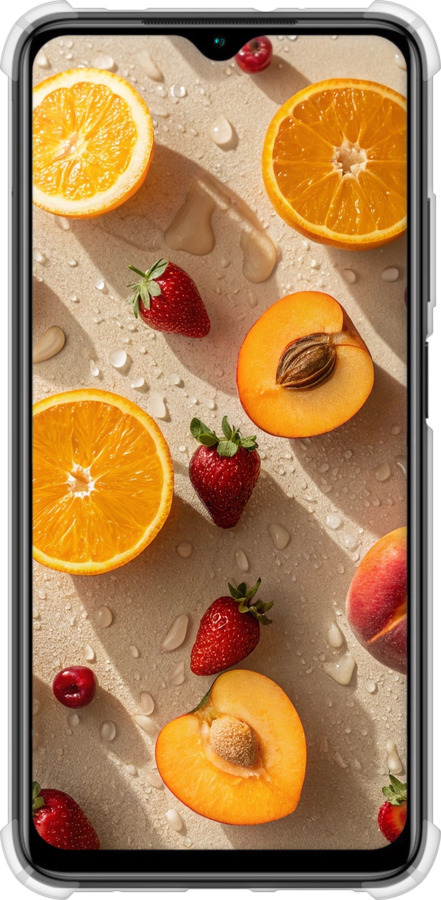 Силикон с усиленными углами чехол Фрукты 3 для Xiaomi Redmi 9T - 6703sp-2257 изображение 