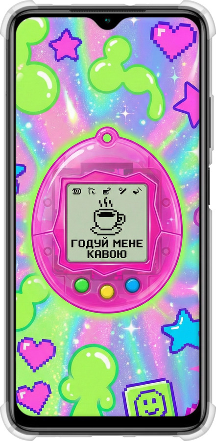 Силіконовий протиударний с посиленими кутами чехол Y2K Aesthetic Retro Pet: Годуй мене кавою для Xiaomi Redmi 9T - 6784sp-2257 изображение 