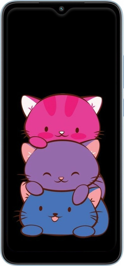 Силиконовый чехол Милые кошки для Xiaomi Redmi A1 Plus - 6518u-2942 изображение 