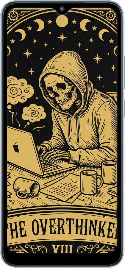 Силиконовый чехол The Overthinker для Xiaomi Redmi A1 Plus - 6774u-2942 изображение 