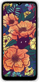 Силикон с усиленными углами чехол С изображением полевых цветов для Xiaomi Redmi A1 - 6419sp-2768 изображение 