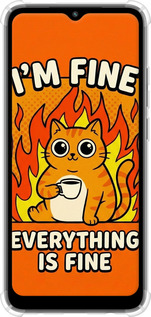 Силикон с усиленными углами чехол Funny Cat для Xiaomi Redmi A1 - 6786sp-2768 изображение 