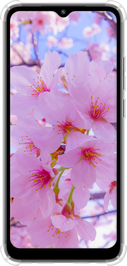 Силикон с усиленными углами чехол Сакура для Xiaomi Redmi A2 - 6029sp-3026 изображение 