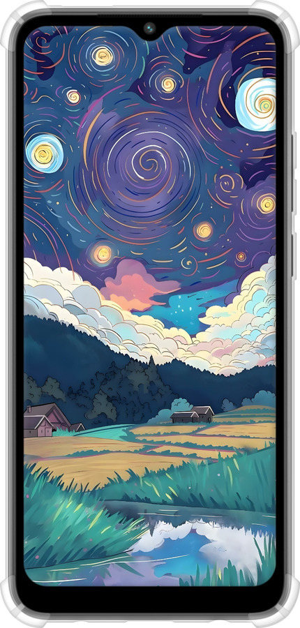 Силіконовий протиударний с посиленими кутами чехол Креативний арт для Xiaomi Redmi A1 - 6322sp-2768 изображение 