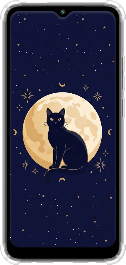 Силикон с усиленными углами чехол Cute Cat Celestial/Witchy для Xiaomi Redmi A1 - 6787sp-2768 изображение 