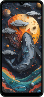 TPU чехол Кит в космосе для Xiaomi Redmi A3 - 6328b-3657 изображение 