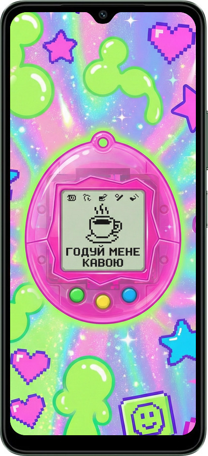 TPU чехол Y2K Aesthetic Retro Pet: Годуй мене кавою для Xiaomi Redmi A3 - 6784b-3657 изображение 