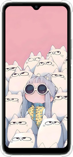 Силикон с усиленными углами чехол Малышка с котами для Xiaomi Redmi A3 - 6295sp-3657 изображение 