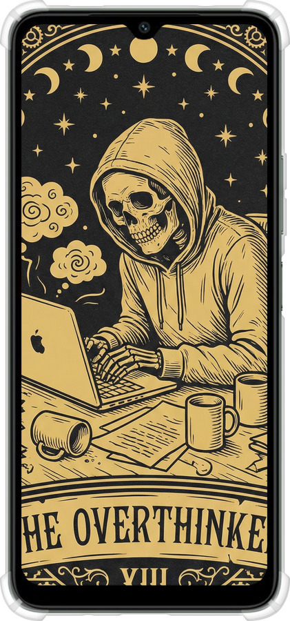 Силикон с усиленными углами чехол The Overthinker для Xiaomi Redmi A3 - 6774sp-3657 изображение 