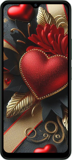 Силіконовий чехол Сердечки v2 для Xiaomi Redmi A3 - 5832u-3657 изображение 