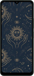 Силиконовый чехол Celestial Harmony: Sun & Moon Gold Mystic Pattern для Xiaomi Redmi A3 - 6778u-3657 изображение 