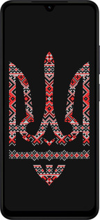 Силиконовый чехол Герб - вышиванка на черном фоне для Xiaomi Redmi A5 4G - 1196u-3926 изображение 