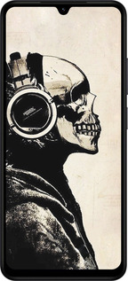 Силіконовий чехол Скелет-меломан v2 для Xiaomi POCO C71 4G - 1200u-4146 изображение 