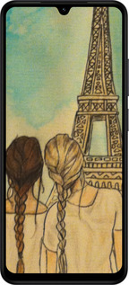 Силіконовий чехол Дівчата в Парижі для Xiaomi POCO C71 4G - 3980u-4146 изображение 