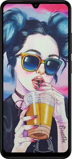 Силиконовый чехол Арт-девушка в очках для Xiaomi Redmi A5 4G - 3994u-3926 изображение 