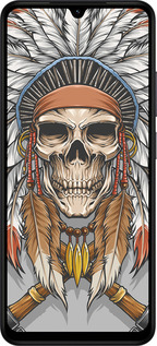 Силіконовий чехол Череп індіанця для Xiaomi Redmi A5 4G - 4032u-3926 изображение 
