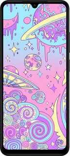 Силиконовый чехол Розовая галактика для Xiaomi POCO C71 4G - 4146u-4146 изображение 