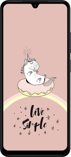 Силиконовый чехол Единорожка в пончике для Xiaomi Redmi A5 4G - 4282u-3926 изображение 