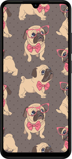 Силиконовый чехол мопсики 2 для Xiaomi Redmi A5 4G - 4362u-3926 изображение 