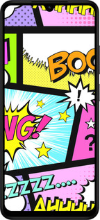 Силиконовый чехол Комикс 1 для Xiaomi POCO C71 4G - 4407u-4146 изображение 