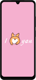 Силиконовый чехол Люблю1 для Xiaomi Redmi A5 4G - 4587u-3926 изображение 