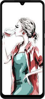 Силиконовый чехол Девушка с бокалом для Xiaomi Redmi A5 4G - 4662u-3926 изображение 