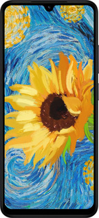 Силиконовый чехол Цветы желто-голубые для Xiaomi POCO C71 4G - 5308u-4146 изображение 